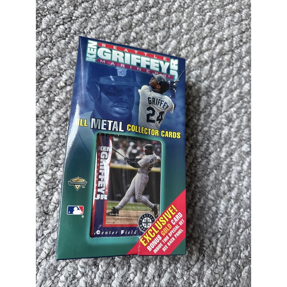 1998 MLB Seattle Mariners - Ken Griffey Jr All Metal Collector Cards - 8 Cards